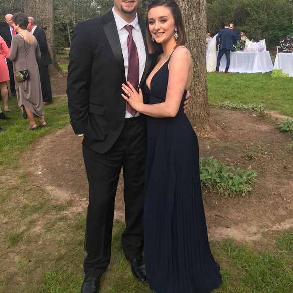 Navy Blue Formal Dress - Picture 1 of 4